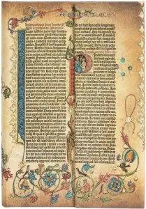 Zápisník Paperblanks - Gutenberg Bible Parabole - Mini linkovaný