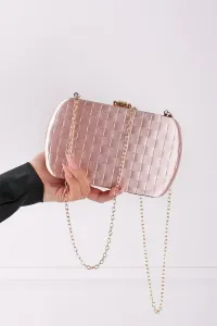 Růžovozlatá společenská clutch kabelka Ramira