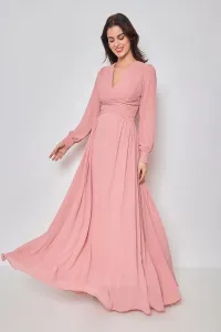 Světle růžové dlouhé šaty Celia