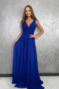 Tmavě modré nařasené šaty Silvana #6126426