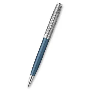 Kuličkové pero Parker Sonnet Premium Metal Blue CT 1502/5259649 + 5 let záruka, pojištění a dárek ZDARMA