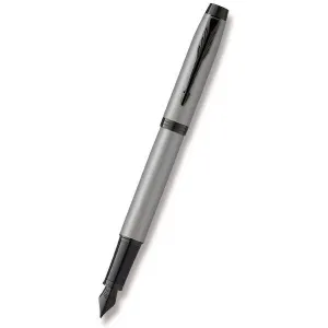 Plnící pero Parker IM Achromatic Grey BT 1502/31276 - hrot F (slabý) + 5 let záruka, pojištění a dárek ZDARMA