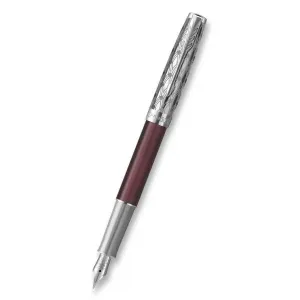 Plnicí pero Parker Sonnet Premium Metal Red CT 1502/5159 - hrot F (slabý) + 5 let záruka, pojištění a dárek ZDARMA