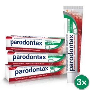 Parodontax Zubní pasta proti krvácení dásní Fluoride Tripack 3 x 75 ml