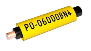 Partex PO-07000BN4, žlutá, bal 100m, (3,8-4,7mm), popisovací PVC bužírka s tvarovou pamětí, PO oválná