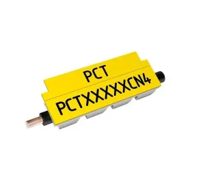Partex PCT20012CN4, 1,8-2,5mm, 12mm, žlutá, 1400ks, kontinuální nacvakávací profil