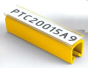 Partex PTC40030A4, žlutý, 100ks, (5-6,2mm), PTC nacvakávací pouzdro na štítky