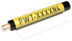 Partex PWT2519076D9SM omotávací štítky 25 x 76 mm, bílé, 1800ks, role
