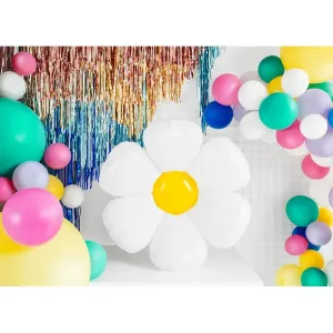 FB65 Party Deco Fóliový balón - Kvíteček - bílý, 97x103 cm