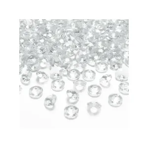 ADC12-099 Party Deco Diamantové konfety - 12mm Průhledná