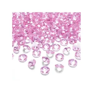 ADC12-081J Party Deco Diamantové konfety - 12mm Růžová