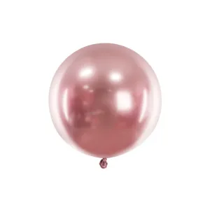 OLBOM-G-019R Party Deco Gigantický balón - Glossy - metalický, 60cm Růžová