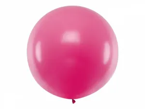 PartyDeco Kulatý latexový Jumbo balón 1 m - fuchsiový #3987858