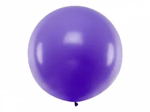 PartyDeco Kulatý latexový Jumbo balón 1 m - levandulový #3987853