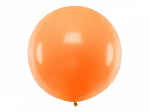 PartyDeco Kulatý latexový Jumbo balón 1 m - oranžový #4340948