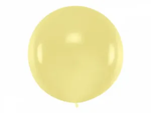 PartyDeco Kulatý latexový Jumbo balón 1 m - vanilka #3987855