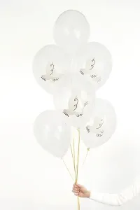 PartyDeco Pastelové balóny - Holubi 6 ks