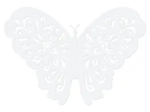 PartyDeco Dekorace Motýl - bílá