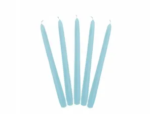 PartyDeco Kónická svíčka světle modrá - matná 24 cm