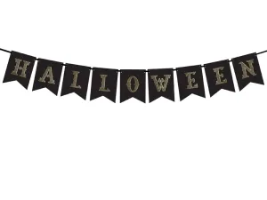 PartyDeco Banner Halloween černý