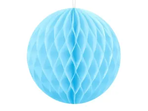 PartyDeco Papírová koule - modrá 10 cm