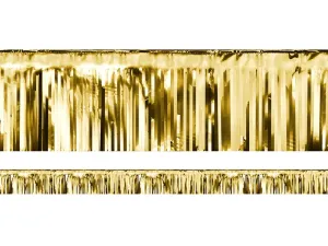 Párty závěs - zlatý - gold - 18,5 x 400 cm