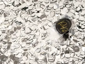 PartyDeco Malé vystřelovací konfety stříbrný barvy