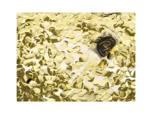 PartyDeco Malé vystřelovací konfety zlaté barvy