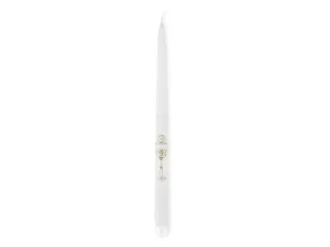 PartyDeco Kónická svíčka bílá - První svaté přijímání 29cm