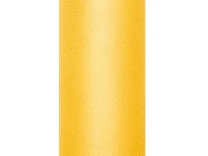 PartyDeco Tyl hladký - žlutý 0,3x9m