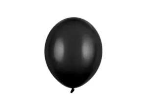 PartyDeco Balón pastelový černý 23 cm