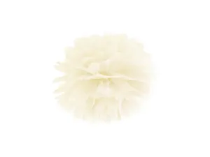 PartyDeco Pompom ve tvaru květu krémový 25 cm