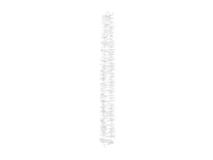 PartyDeco Visící dekorace - Květy bílé 180 cm