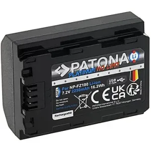 PATONA baterie pro Sony NP-FZ100 2250mAh Li-Ion Platinum USB-C nabíjení