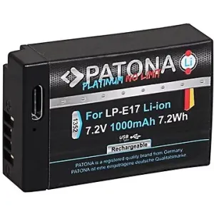 PATONA baterie pro Canon LP-E17 1000mAh Li-Ion Platinum USB-C nabíjení
