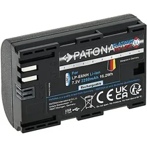 PATONA baterie pro Canon LP-E6NH 2250mAh Li-Ion Platinum USB-C nabíjení