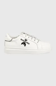 Dětské kožené sneakers boty Patrizia Pepe bílá barva #5052291