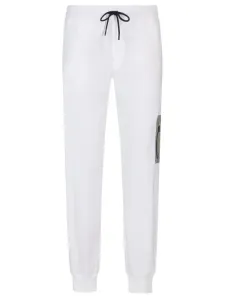 Nadměrná velikost: Paul & Shark, Teplákové kalhoty s podílem strečových vláken Bílá