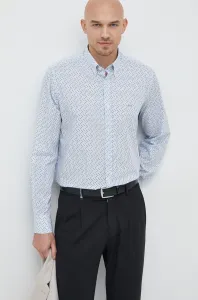 Košile Paul&Shark bílá barva, regular, s límečkem button-down