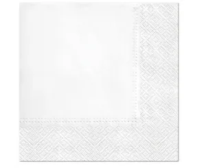 PAW Papírové ubrousky - Bílé 33 x 33 cm
