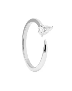 PDPAOLA Jemný stříbrný prsten se zirkony Twing Gold AN02-864 50 mm #5605171