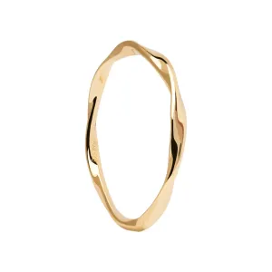 PDPAOLA Minimalistický pozlacený prsten SPIRAL Gold AN01-804 48 mm #5856350