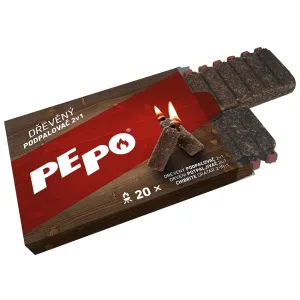 PE-PO dřevěný zapalovač 2v1 20 zapalovačů FSC