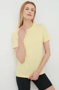 Bavlněné tričko Peak Performance žlutá barva #2008990
