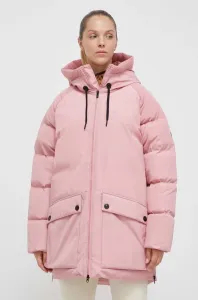 Péřová bunda Peak Performance dámská, růžová barva, zimní #5677238