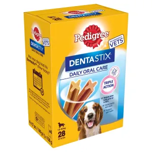 Pedigree Dentastix každodenní péče o zuby -  Medium, 28 ks (720 g) - pro středně velké psy (10-25 kg)