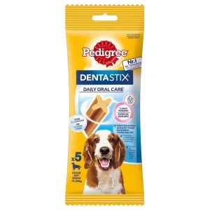 Pedigree Dentastix každodenní péče o zuby - Medium, 5 ks (128 g) - pro středně velké psy (10-25 kg)