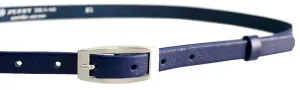 Penny Belts Dámský kožený opasek 15-2-56 dark blue 105 cm