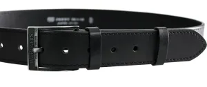 Penny Belts Pánský kožený opasek 17-1-60 black 100 cm