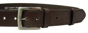 Penny Belts Pánský kožený opasek 25-1-40 brown 110 cm